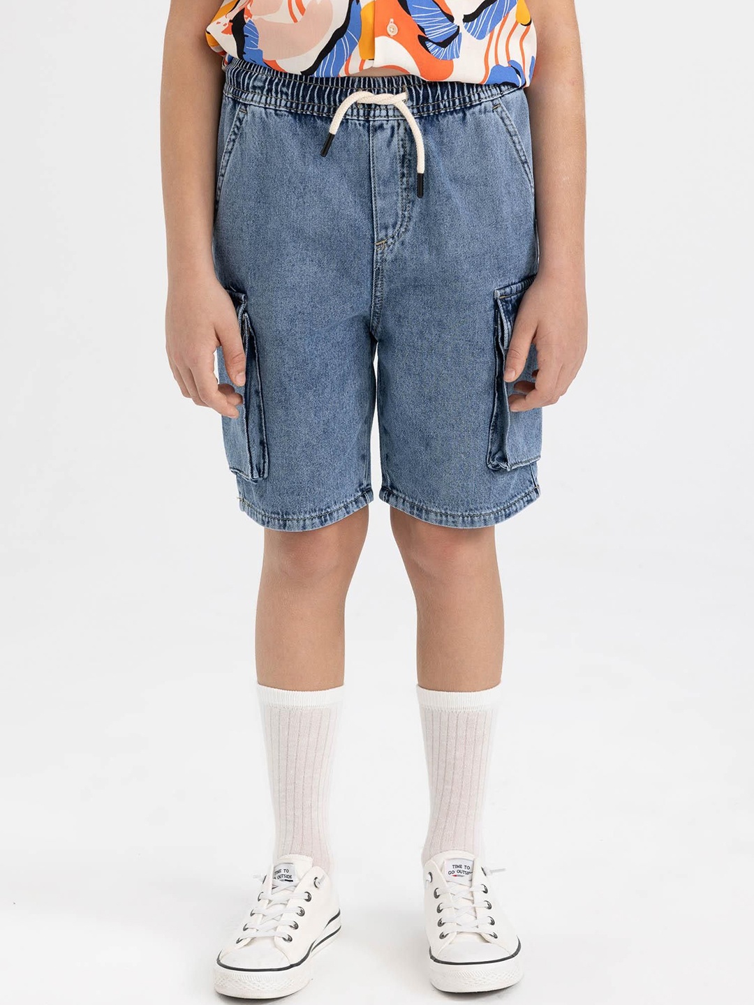 

DeFacto Boys Denim Shorts, Blue