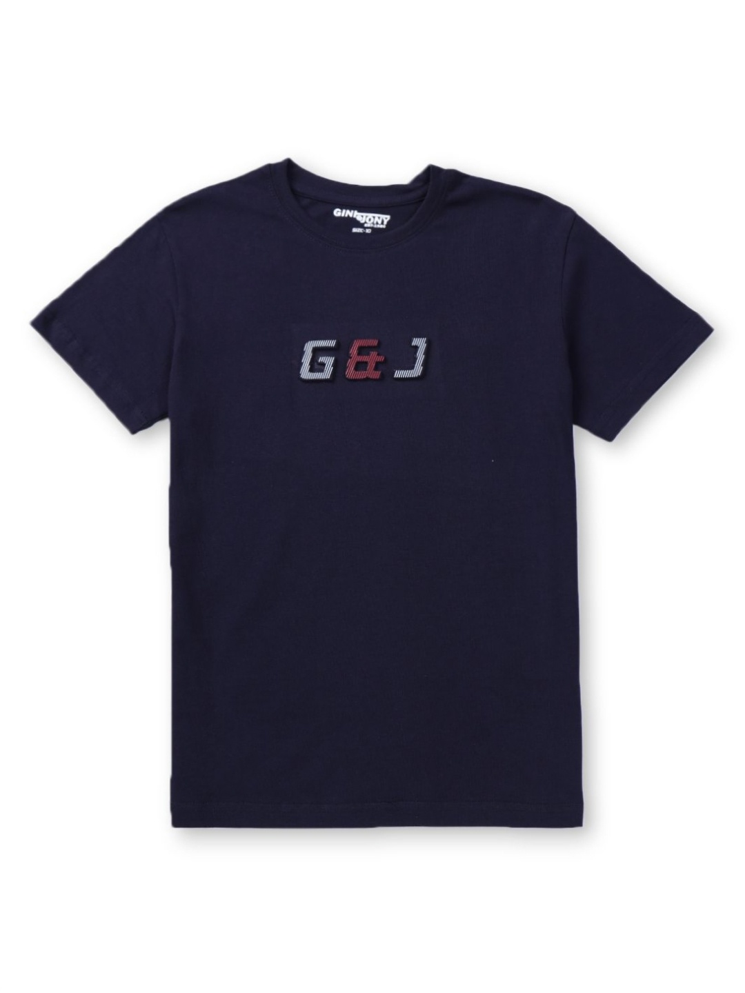 

Gini and Jony Boys Solid Round Neck Cotton T-shirt, Navy blue