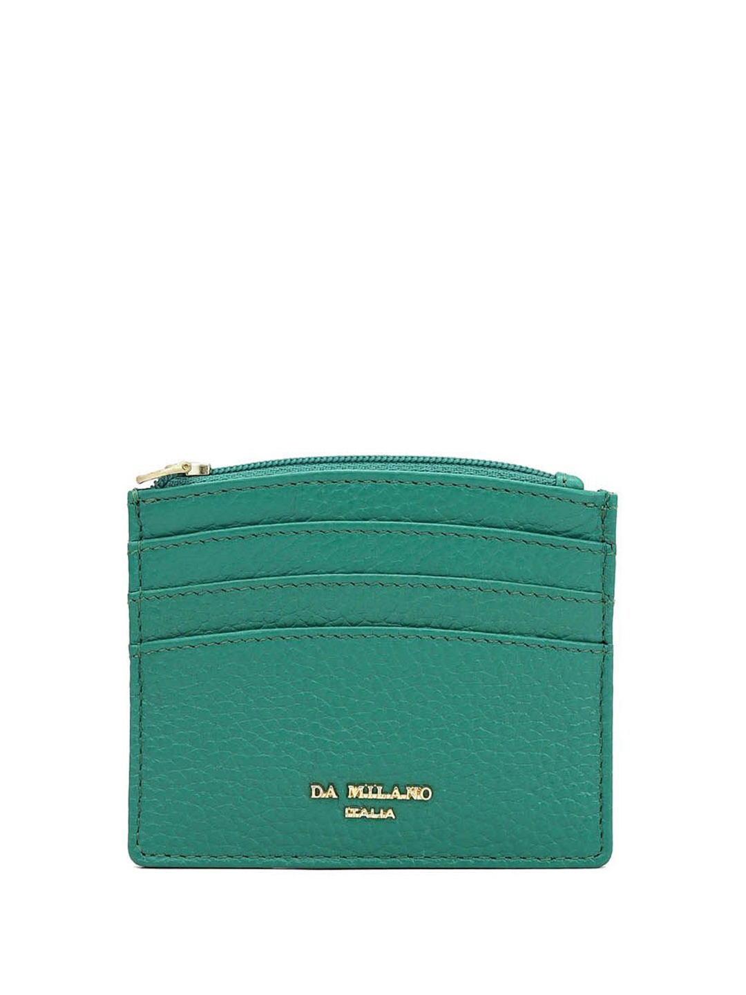 

Da Milano Unisex Leather Card Holder Wallets, Green