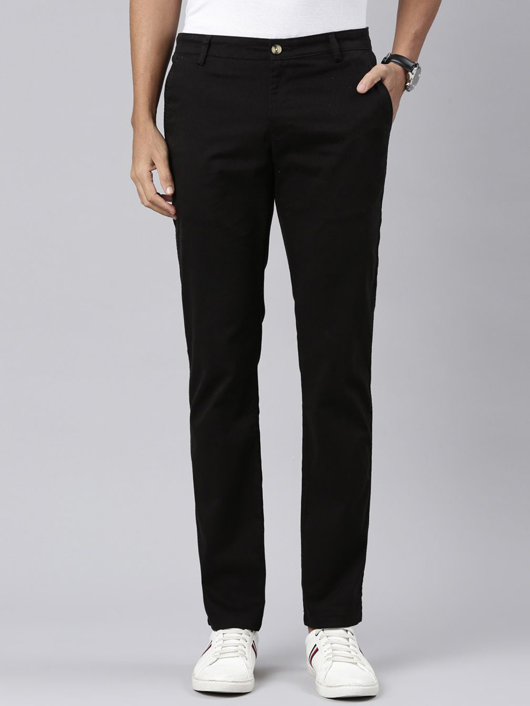 

Classic Polo Men Slim Fit Chinos Trousers, Navy blue