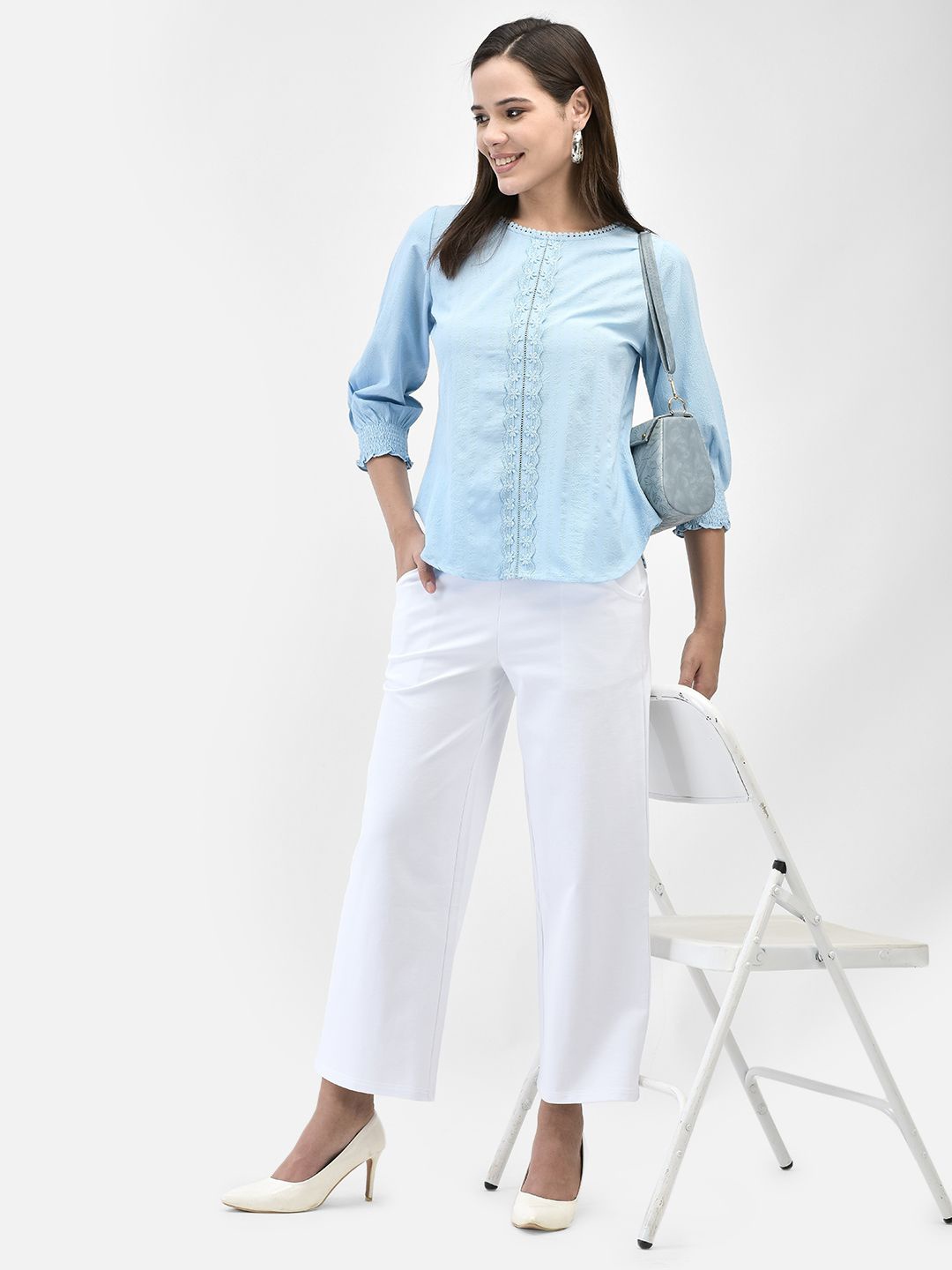 

FUTURO Shirt Style Top, Blue