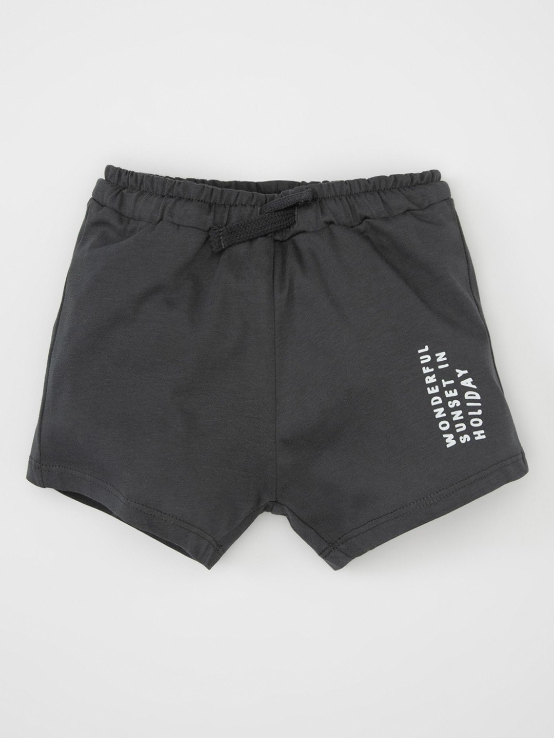 

DeFacto Boys Solid Regular Fit Shorts, Grey