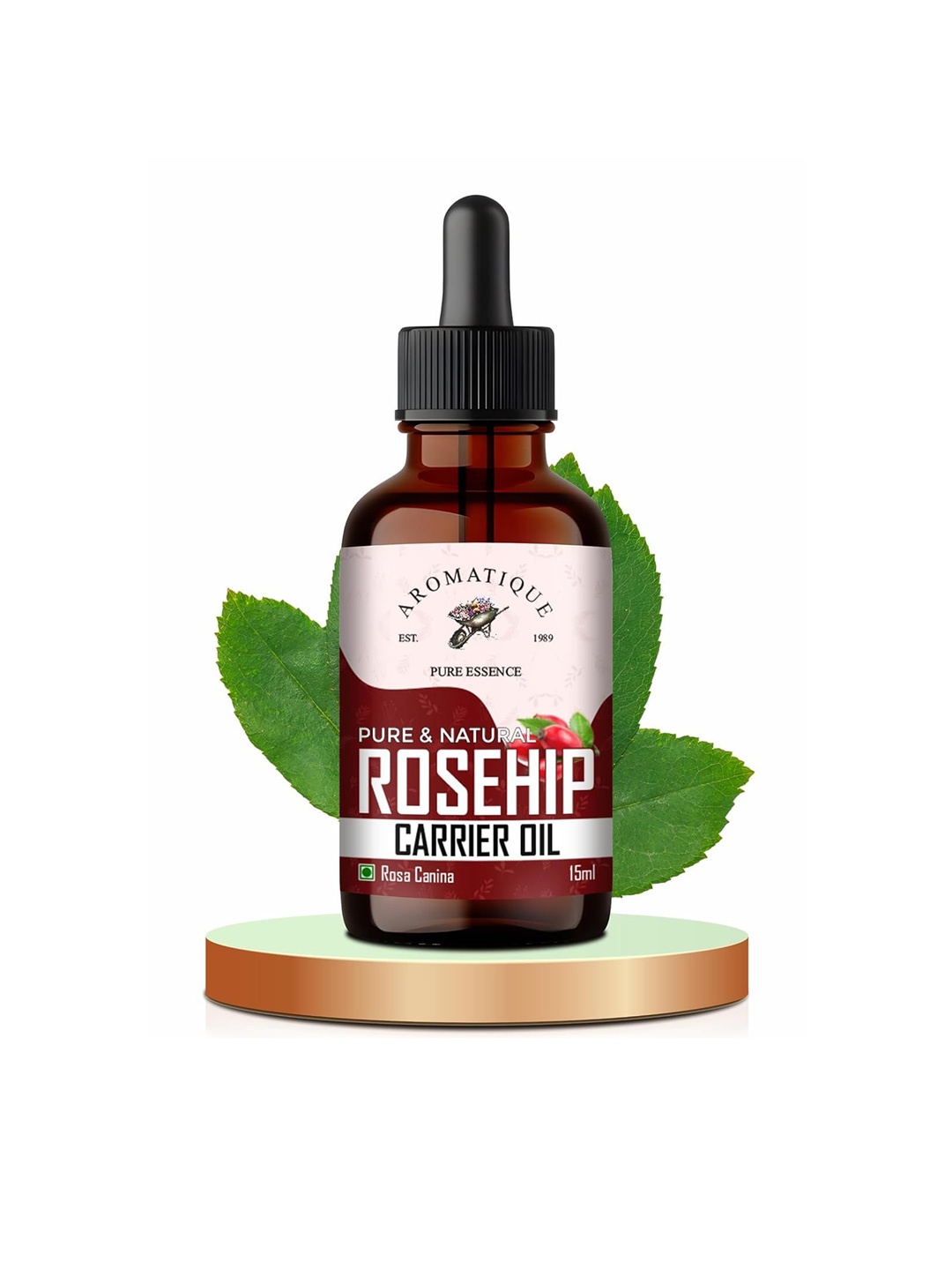 

AROMATIQUE Pure & Natural Rosehip Carrier Oil - 15 ml, Beige
