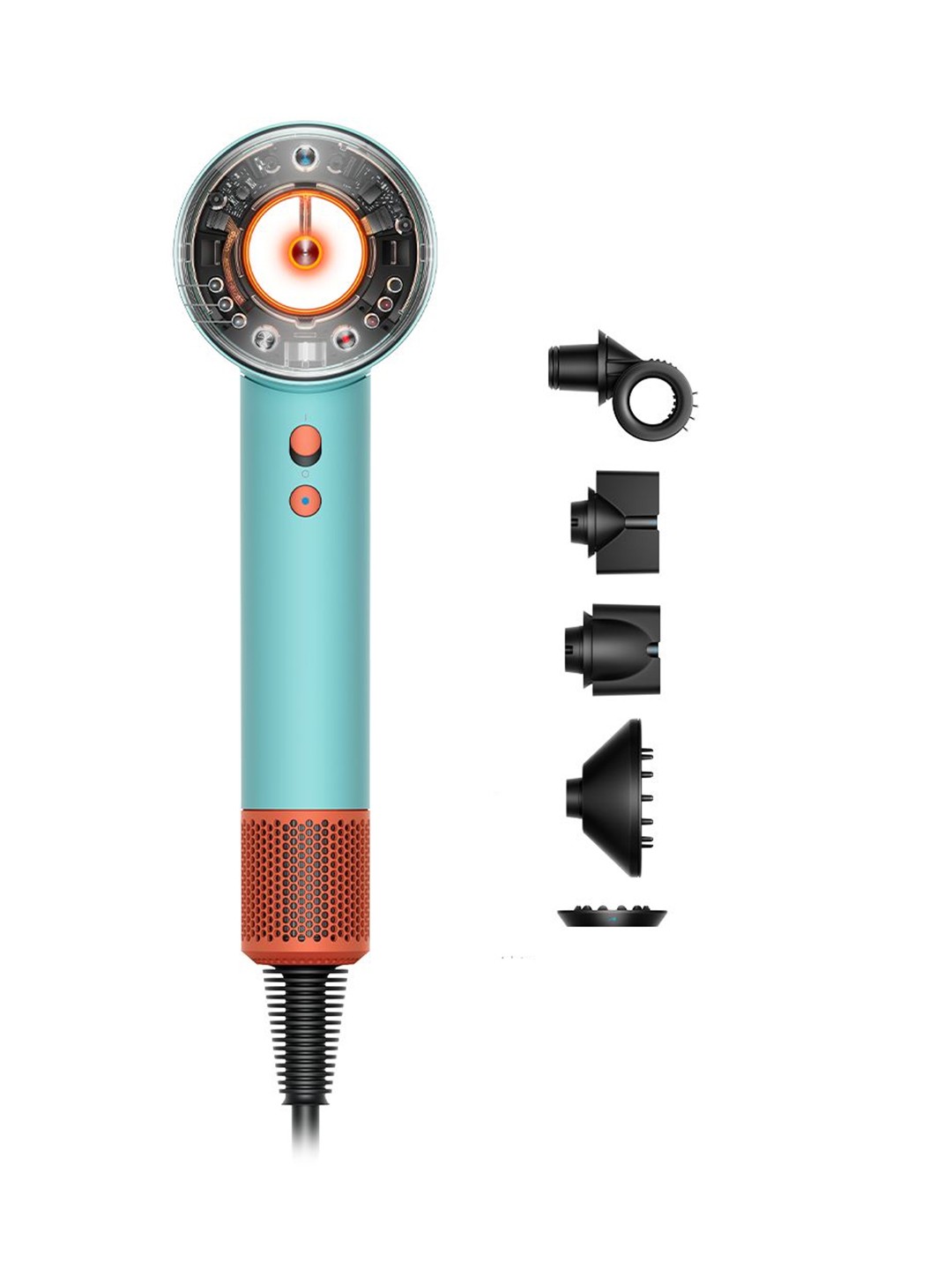 

dyson Supersonic Nural Hair Dryer With Heat Control - Ceramic Patina/Topaz, Blue