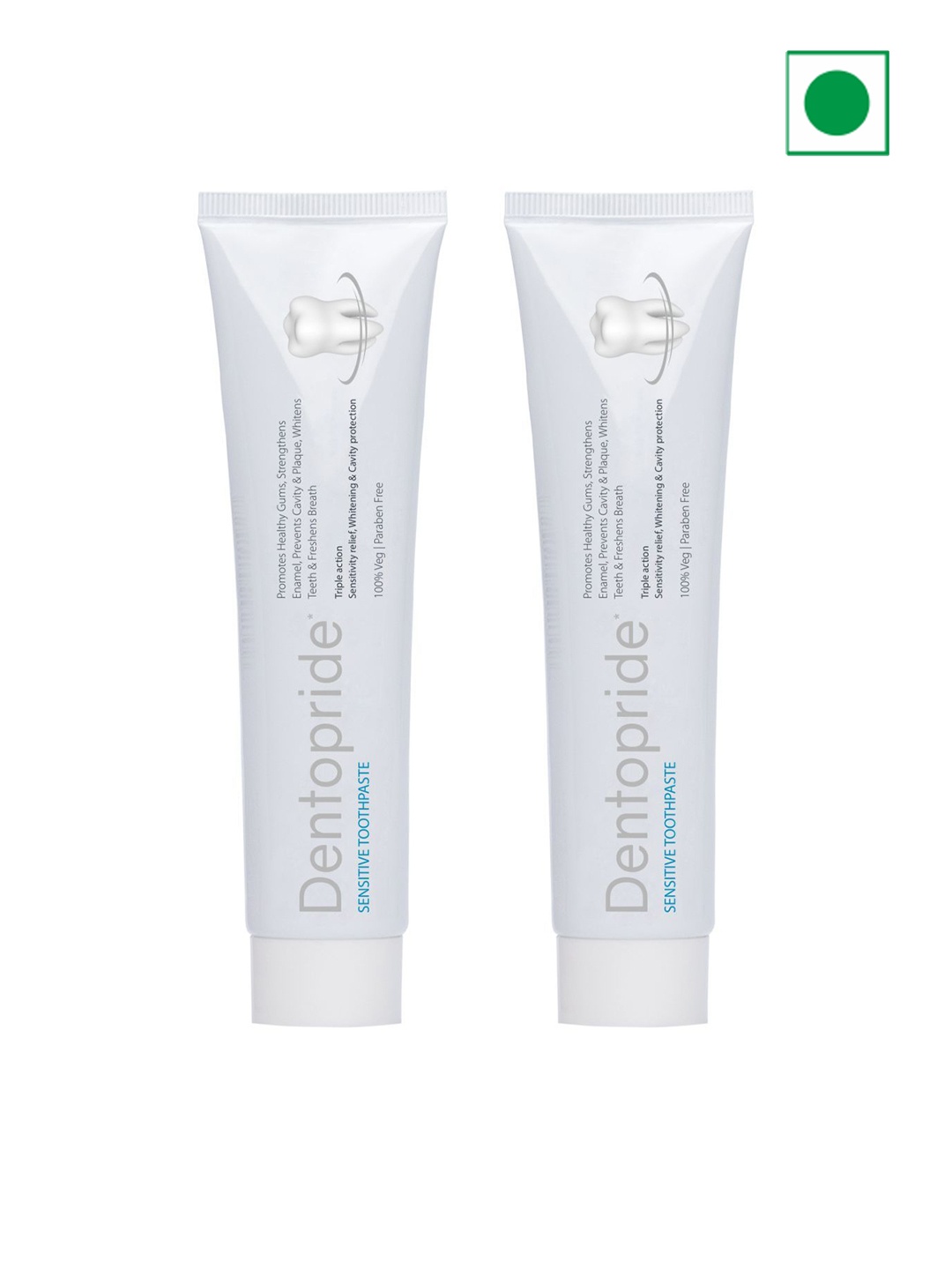 

Dentopride Set Of 2 Sensitive Toothpaste- 50 g Each, White