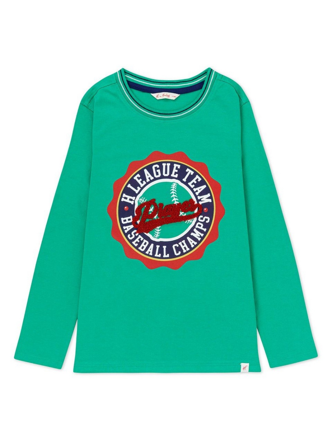 

H By Hamleys Boys Typography Printed Round Neck Cotton T-shirt, Green