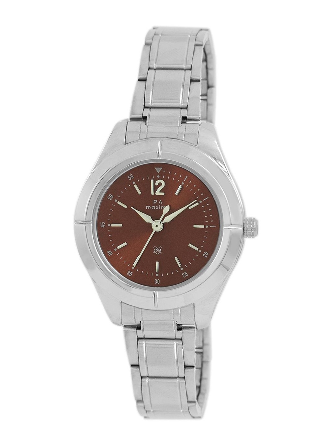 

maxima Women Dial & Stainless Steel Straps Analogue Watch 51940CALI, Brown