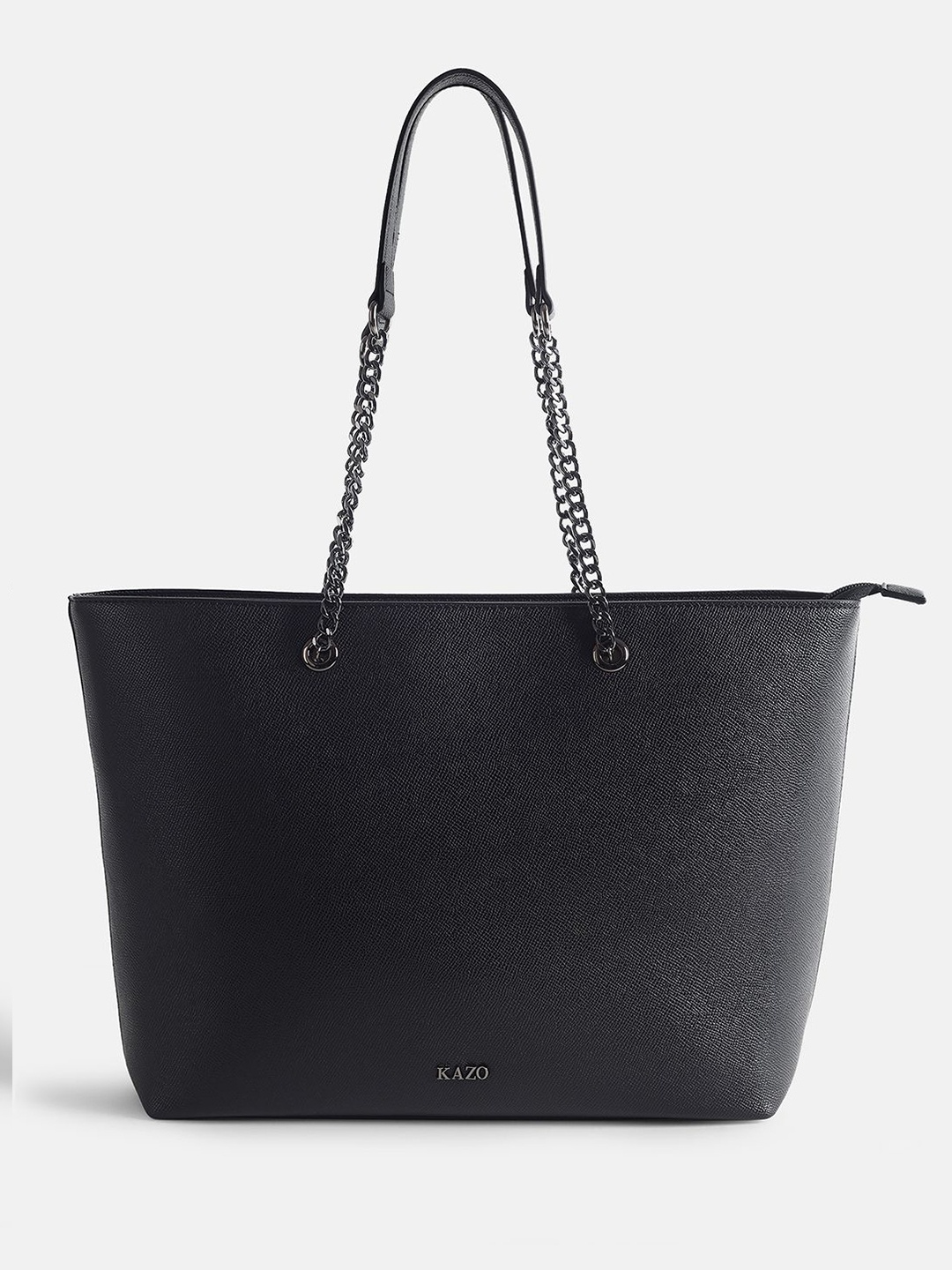 

Kazo Bucket Tote Bag with Quilted, Black