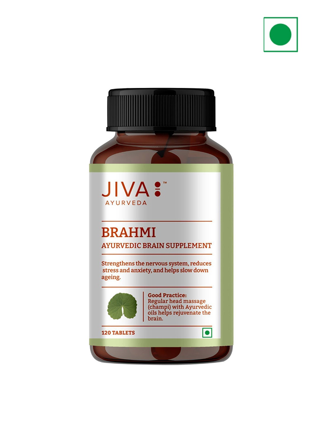 

Jiva Brahmi Tablets 500mg 120 Tablets, White