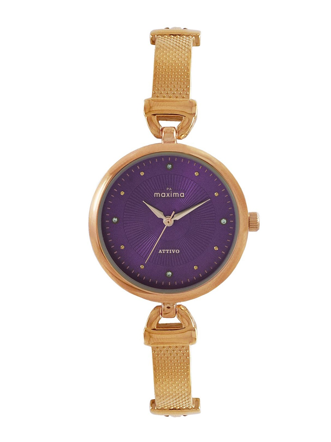 

maxima Women Embellished Dial & Straps Analogue Watch 67632BMLR, Purple