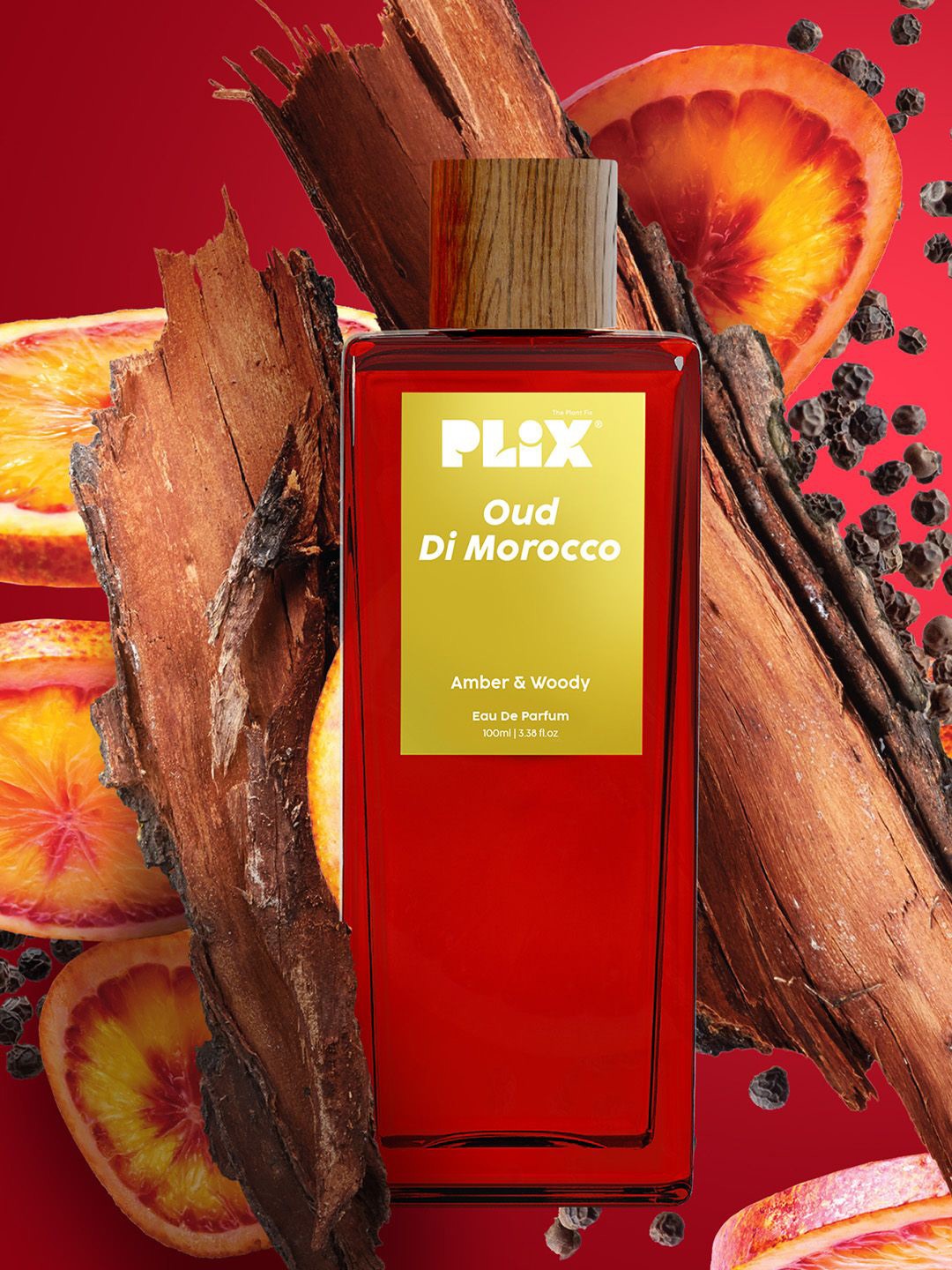 

PLIX THE PLANT FIX Oudh Di Morocco Long Lasting Eau De Parfum- 100ml, Red