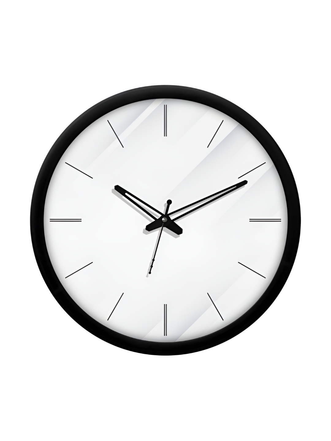 

RANDOM Printed Round Shaped Sweep Silent Movement Contemporary Wall Clock, Black
