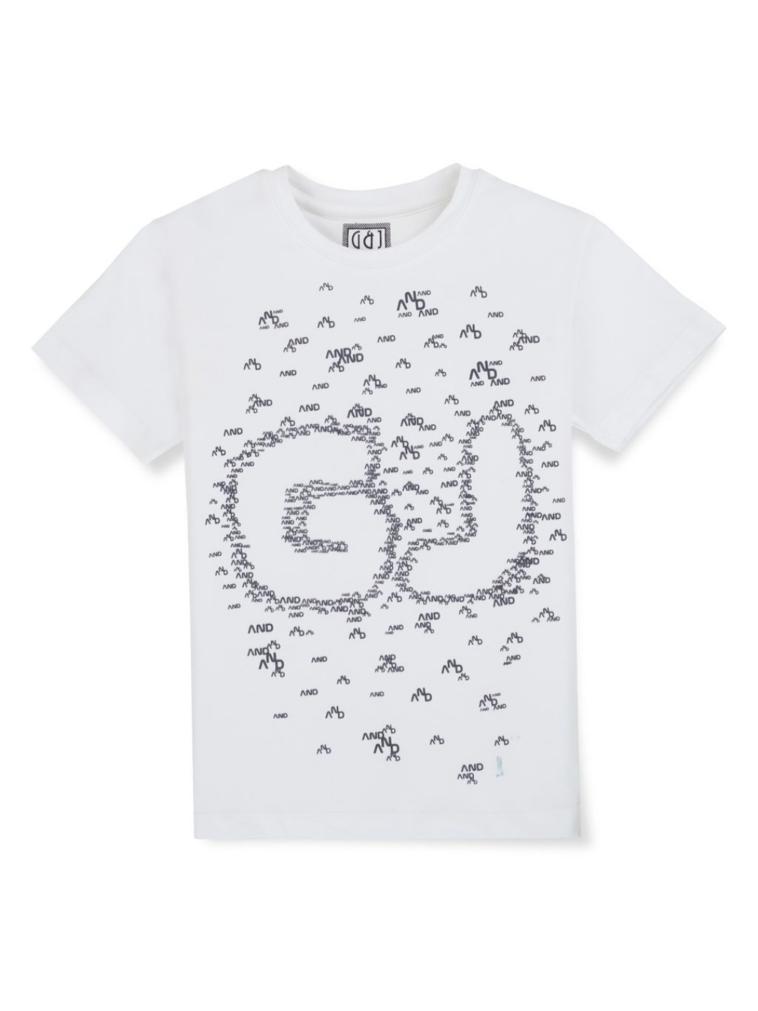 

Gini and Jony Boys Graphic Printed Round Neck Cotton T-shirt, White