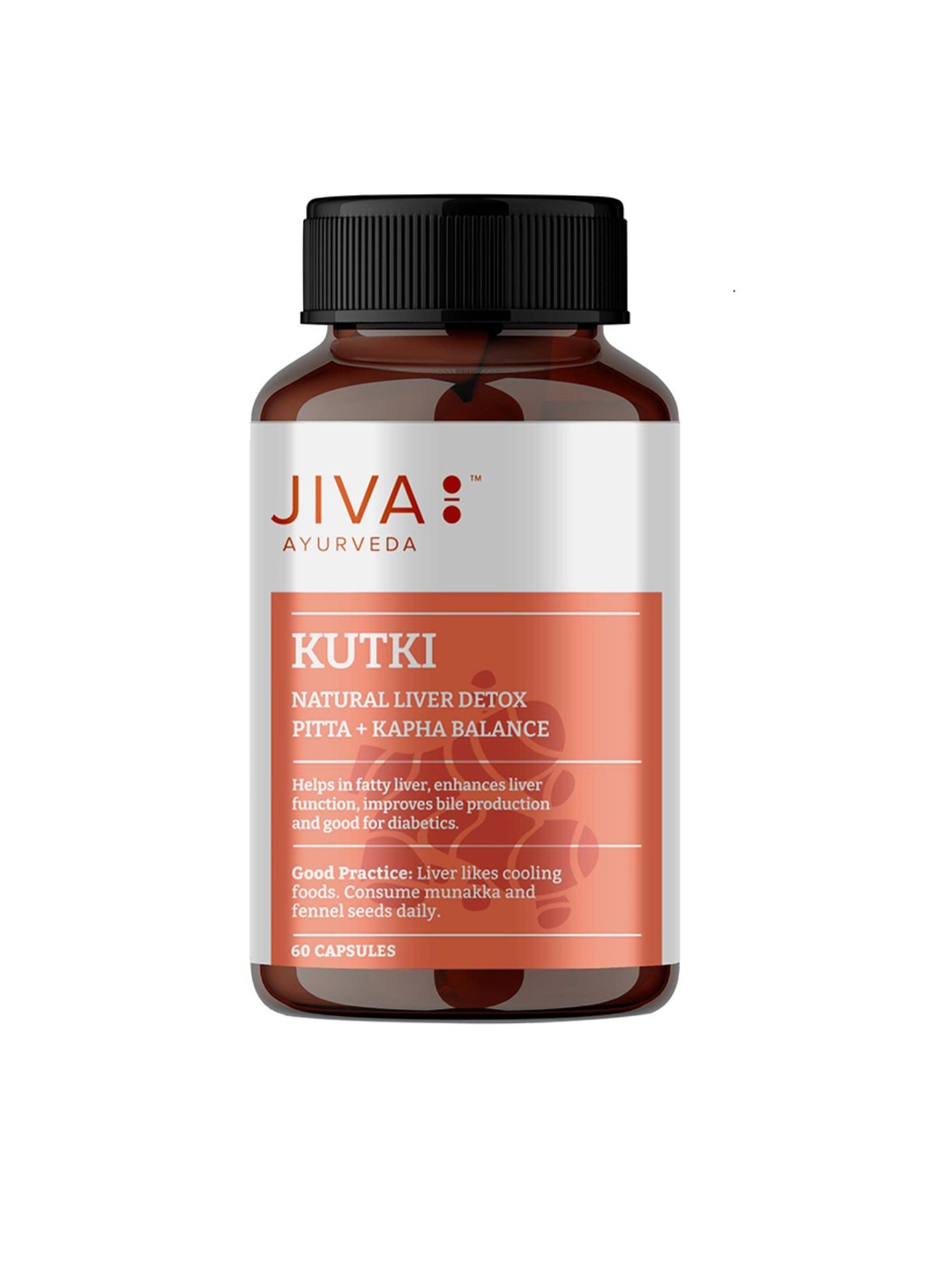 

Jiva Kutki Capsules For Liver Support & Detox - 60 Capsules, White