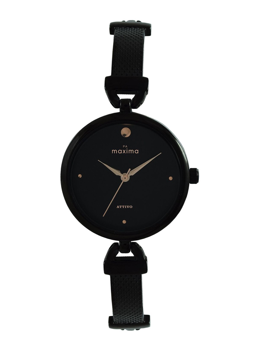 

maxima Women Embellished Dial & Straps Analogue Watch 67620BMLB, Black