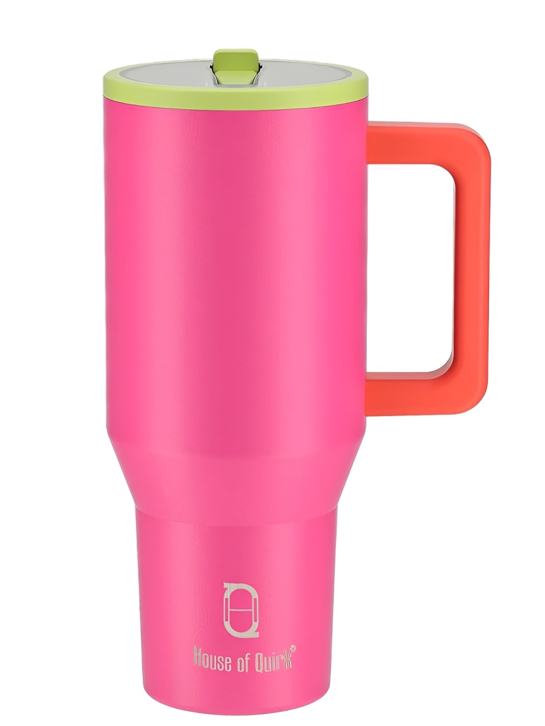 

HOUSE OF QUIRK Pink & Green Stainless Steel Solid Double Wall Vacuum Water Bottle 1.2 L
