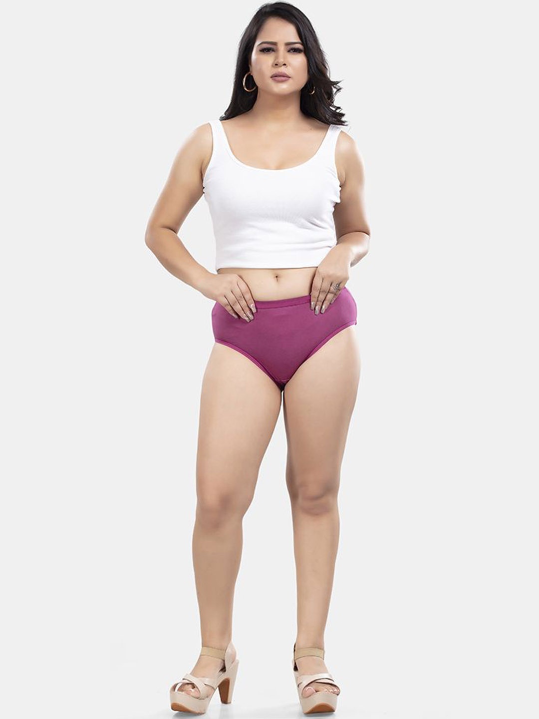 

BOLD & BAE Women Mid Rise Hipster BriefsBBSGCP001004986287, Pink