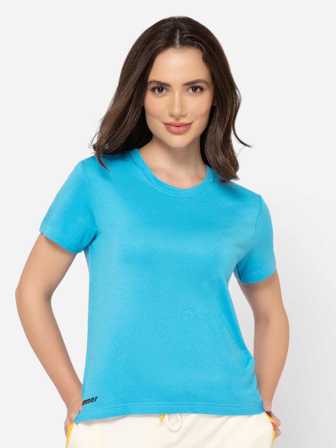 

bummer Round Neck Antimicrobial T-shirt, Blue