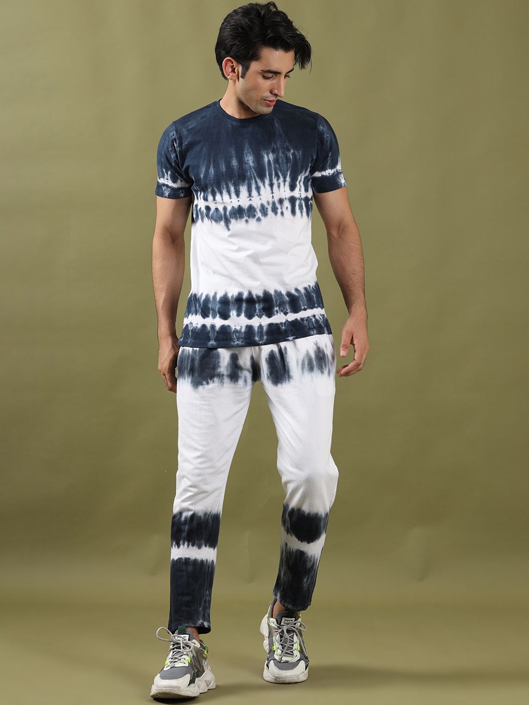 

Tistabene Dyed T-Shirt With Trousers Co-Ords, Blue