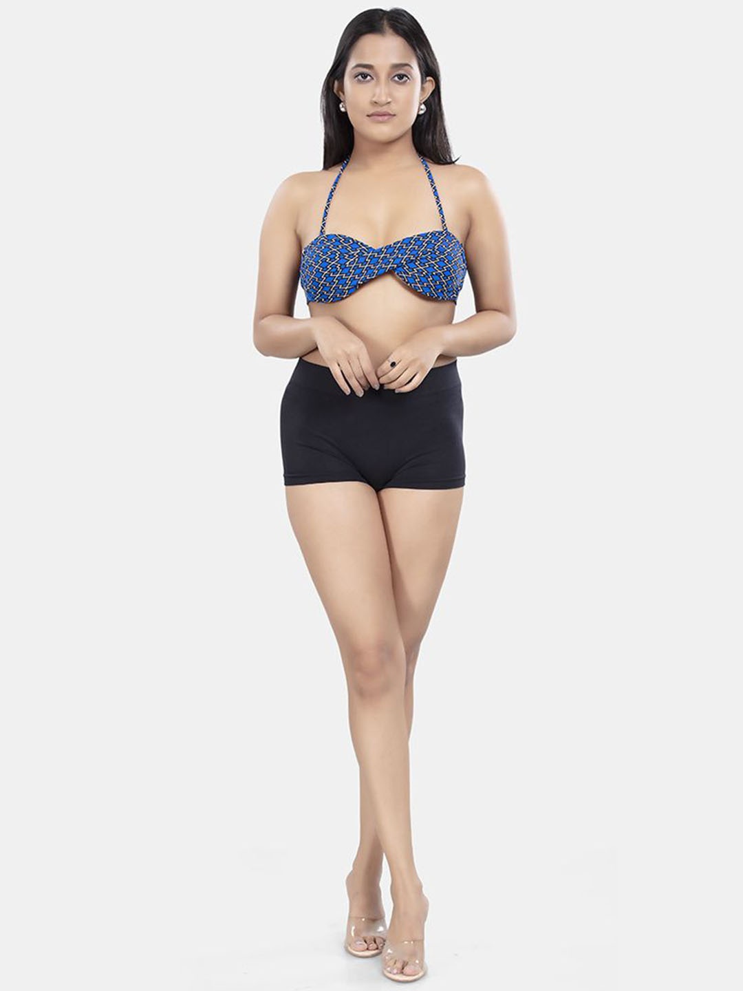 

BOLD & BAE Printed Swim Bikini Set BBKMSW021055362702, Blue