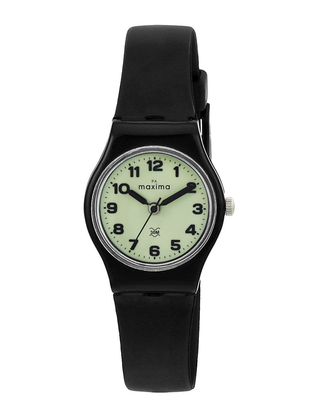 

maxima Women Embellished Dial & Straps Analogue Watch 03462PPLW, Fluorescent green