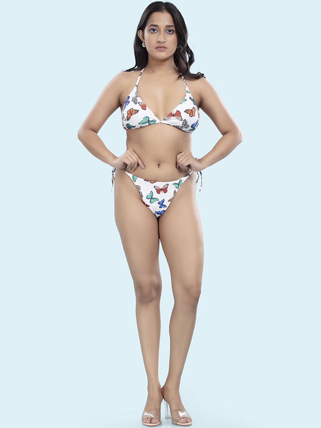 

BOLD & BAE Printed Swim Bikini Set, White