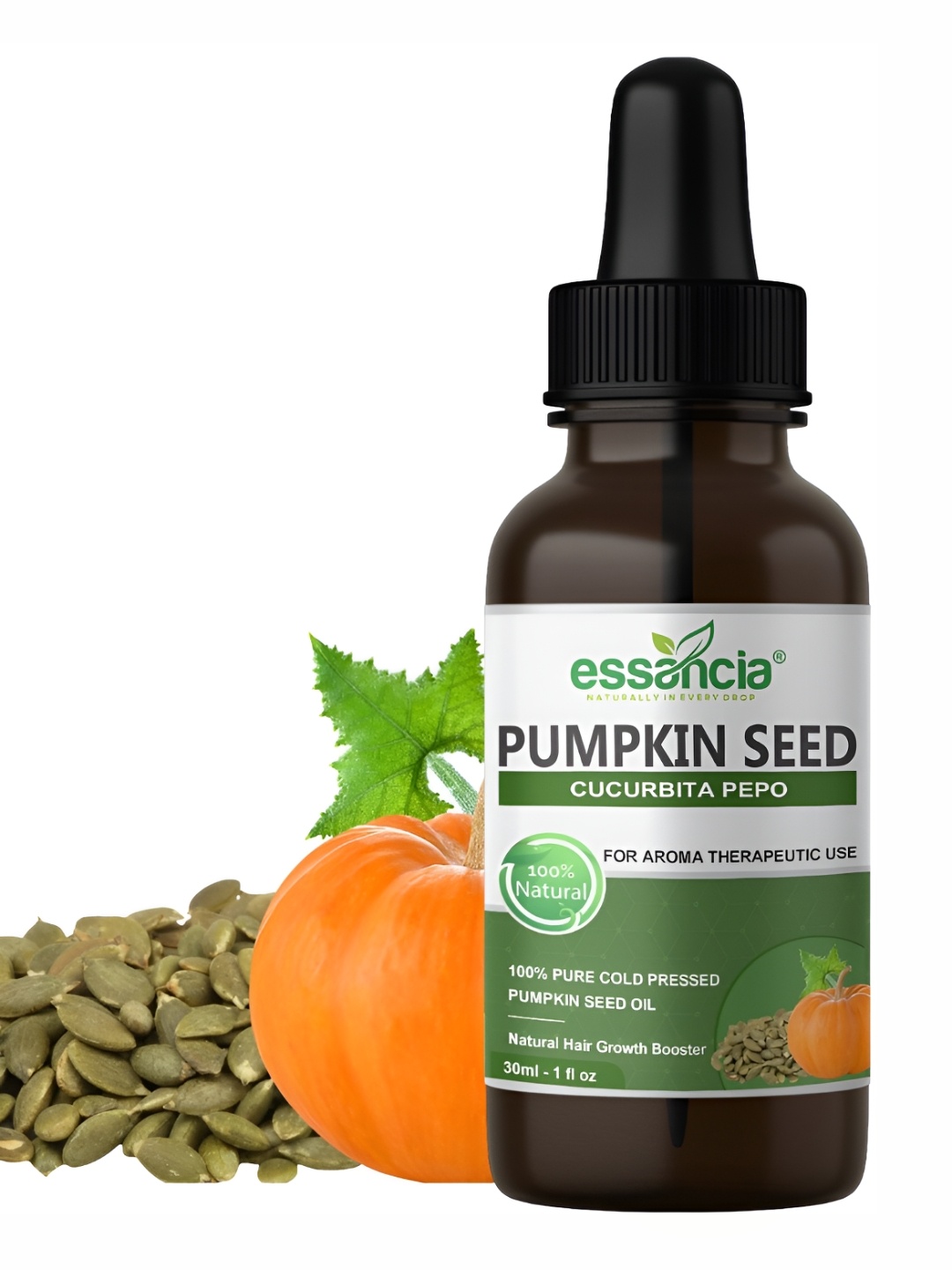 

essancia Pumpkin Seed Oil For Hair Skin & Nutritional Support - 30 ML, Green