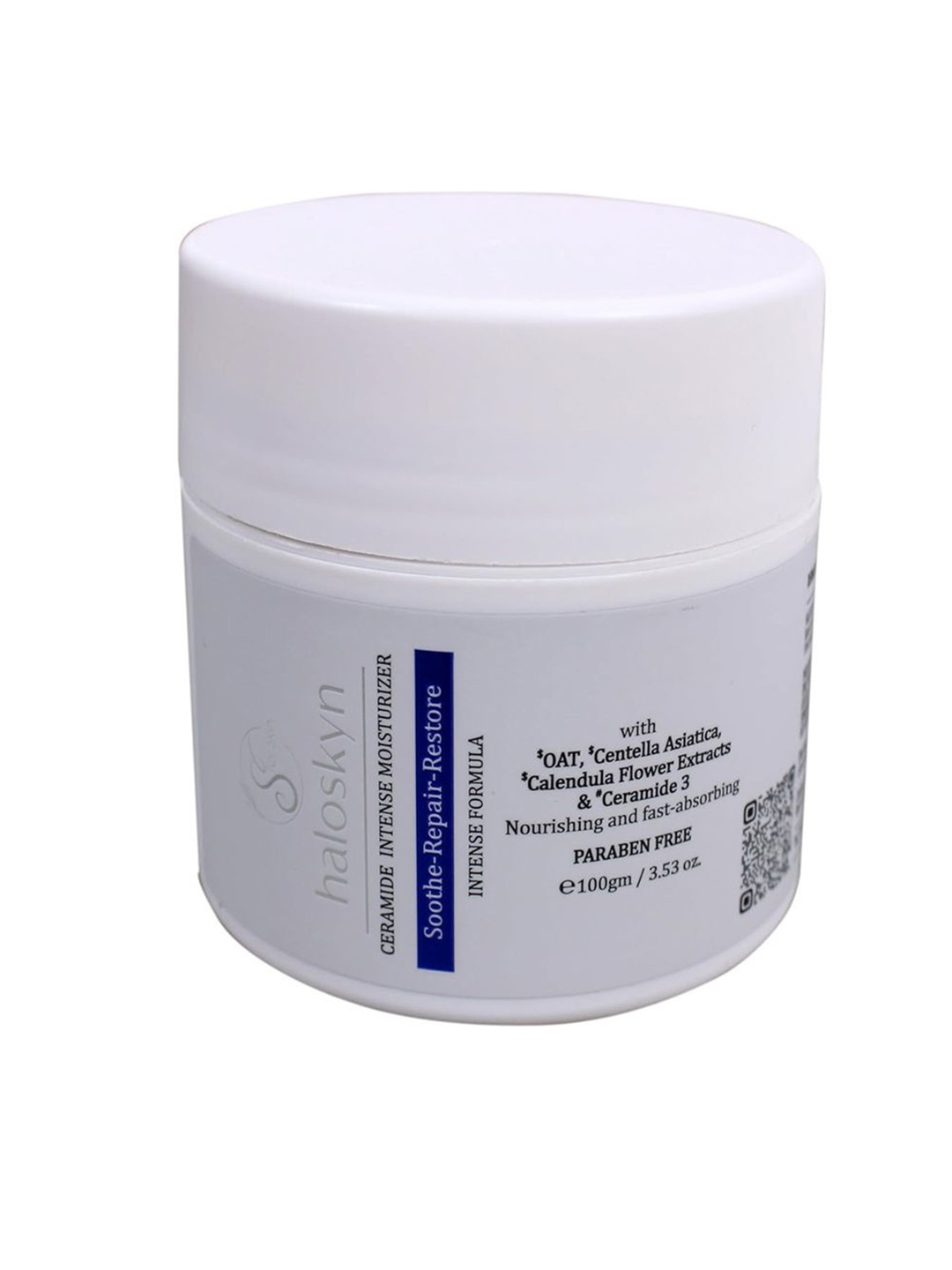 

S for Skin Soothe Repair Restore Ceramide Intense Moisturizer With OAT -100g, White