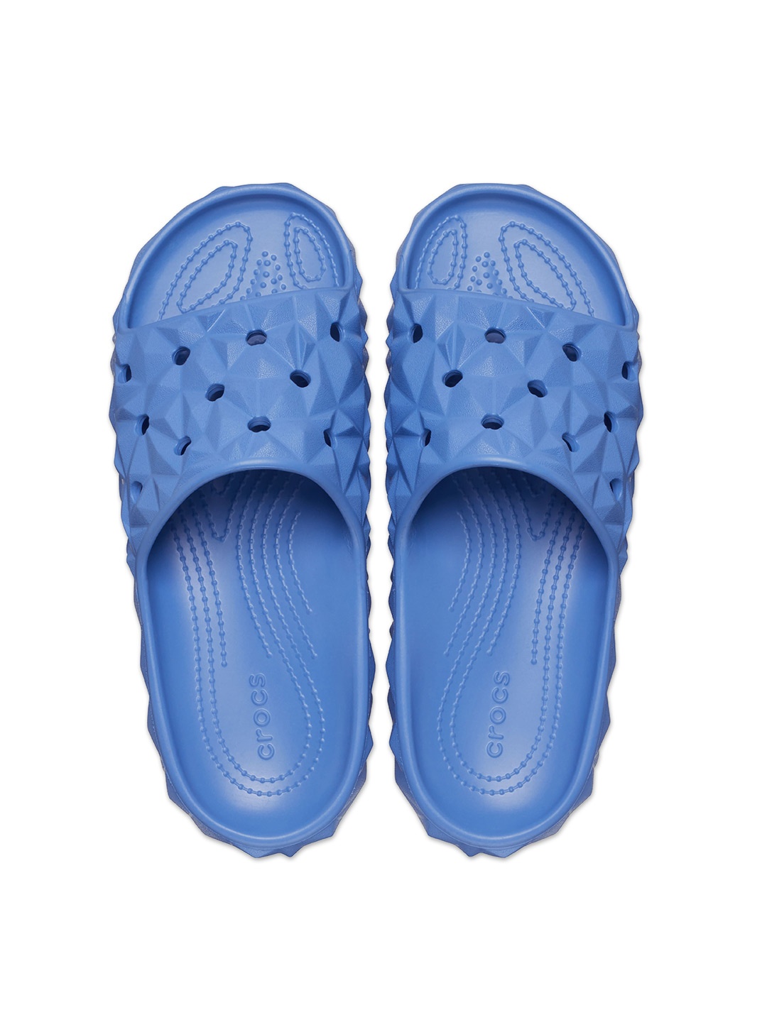 

Crocs Unisex Self Design Croslite Sliders, Blue