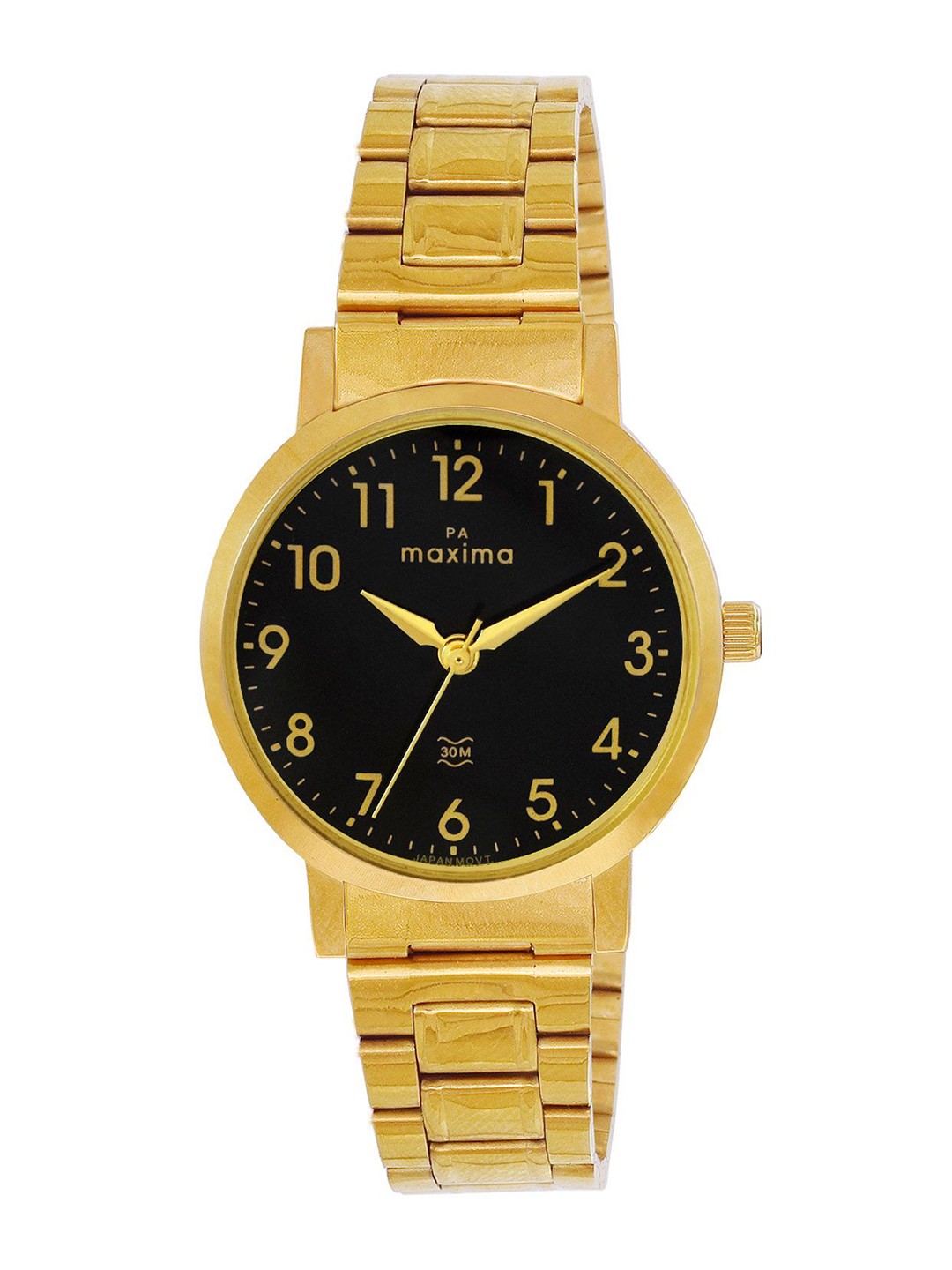 

maxima Women Dial & Stainless Steel Straps Analogue Watch 69493CMLY, Black