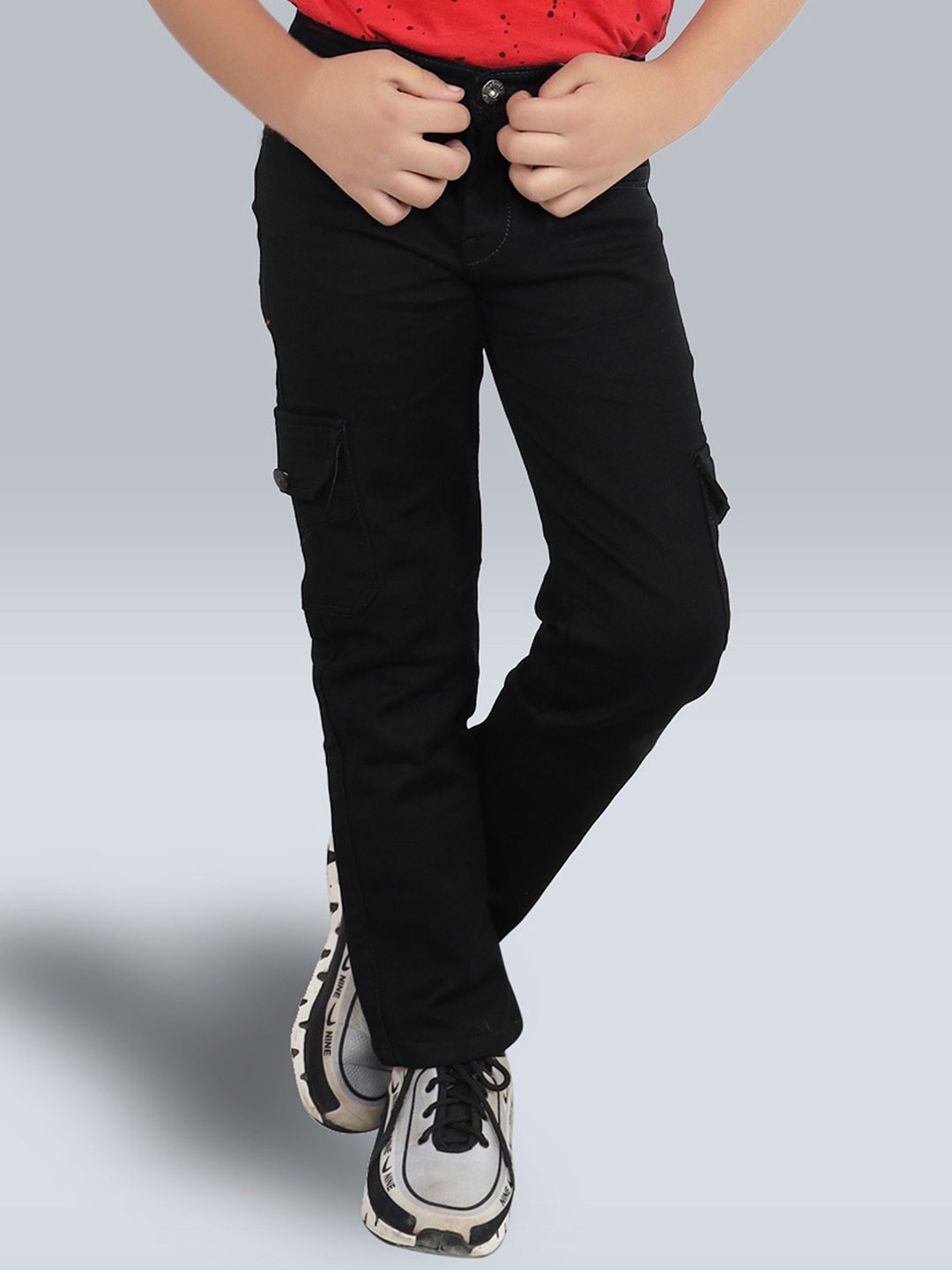 

BAESD Boys Straight Fit Clean Look Jeans, Black