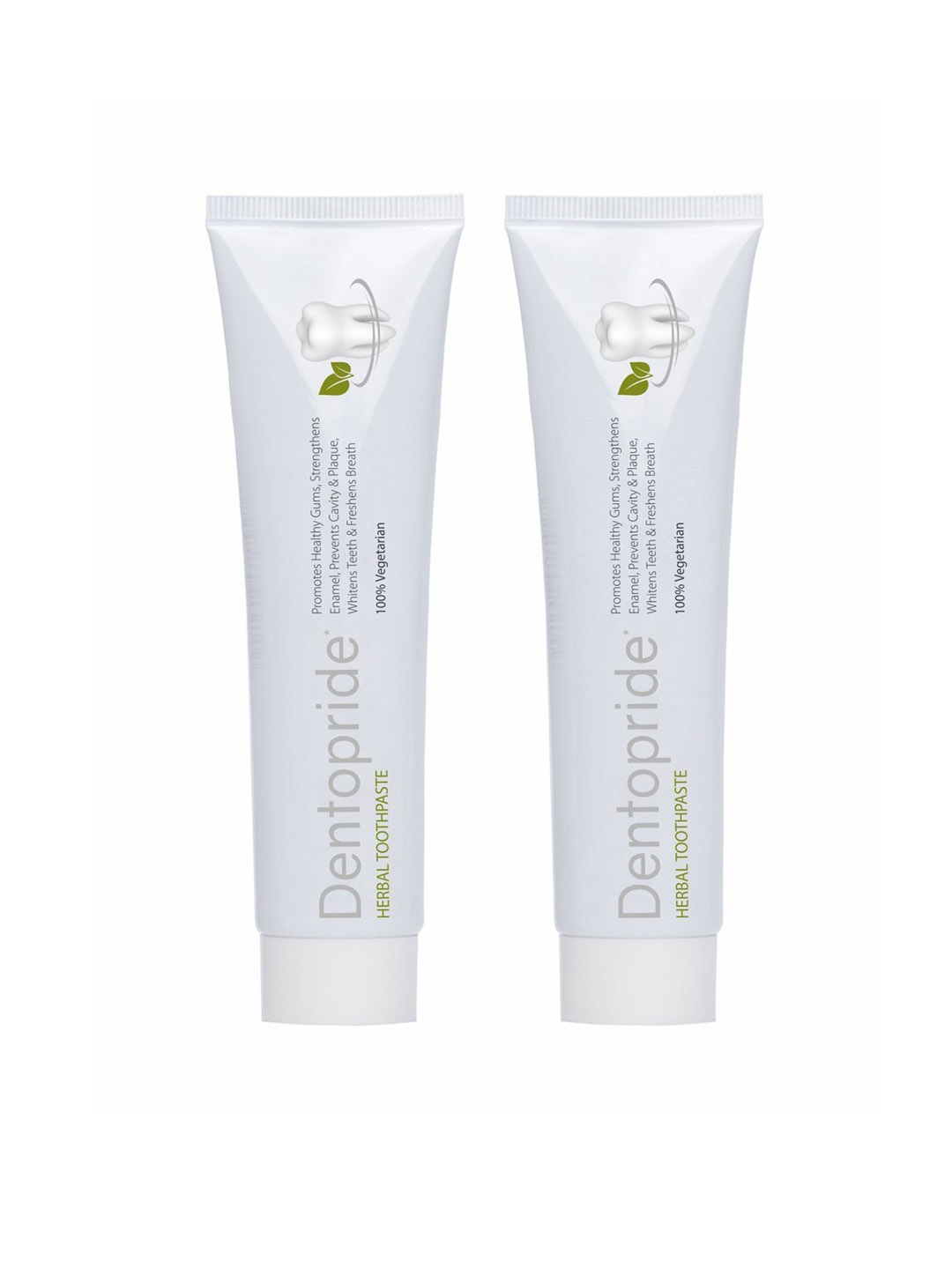 

Dentopride Set Of 2 Herbal Toothpaste- 100 g Each, White