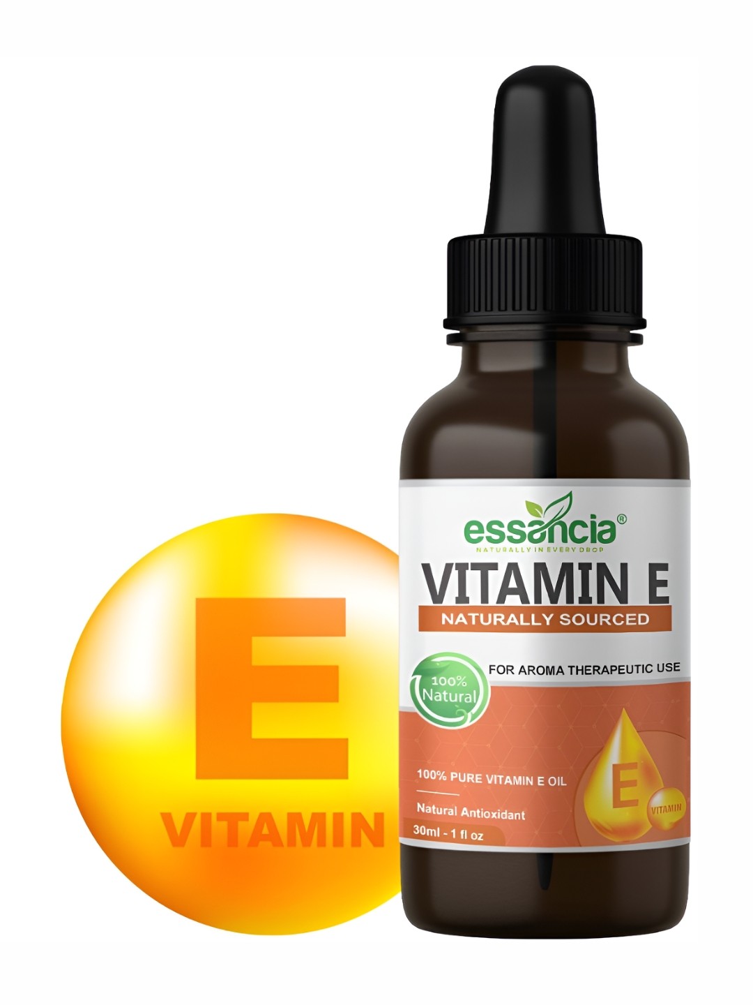 

essancia Vitamin E Oil For Skin & Hair Health - 30 ml, Yellow