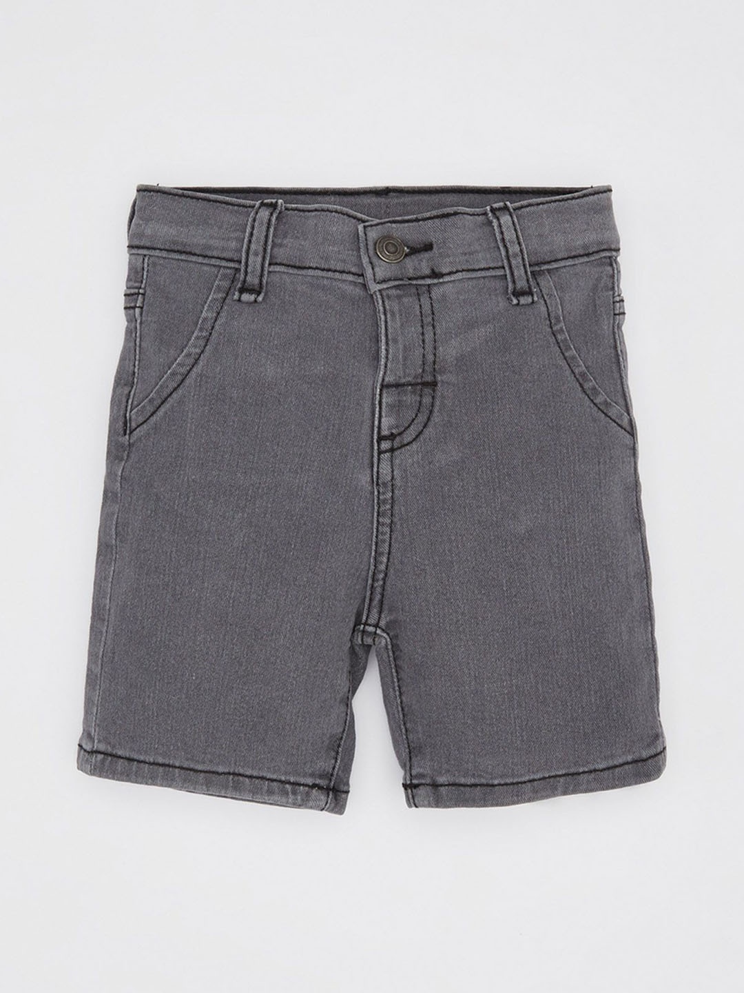 

DeFacto Boys Regular Fit Denim Shorts, Charcoal