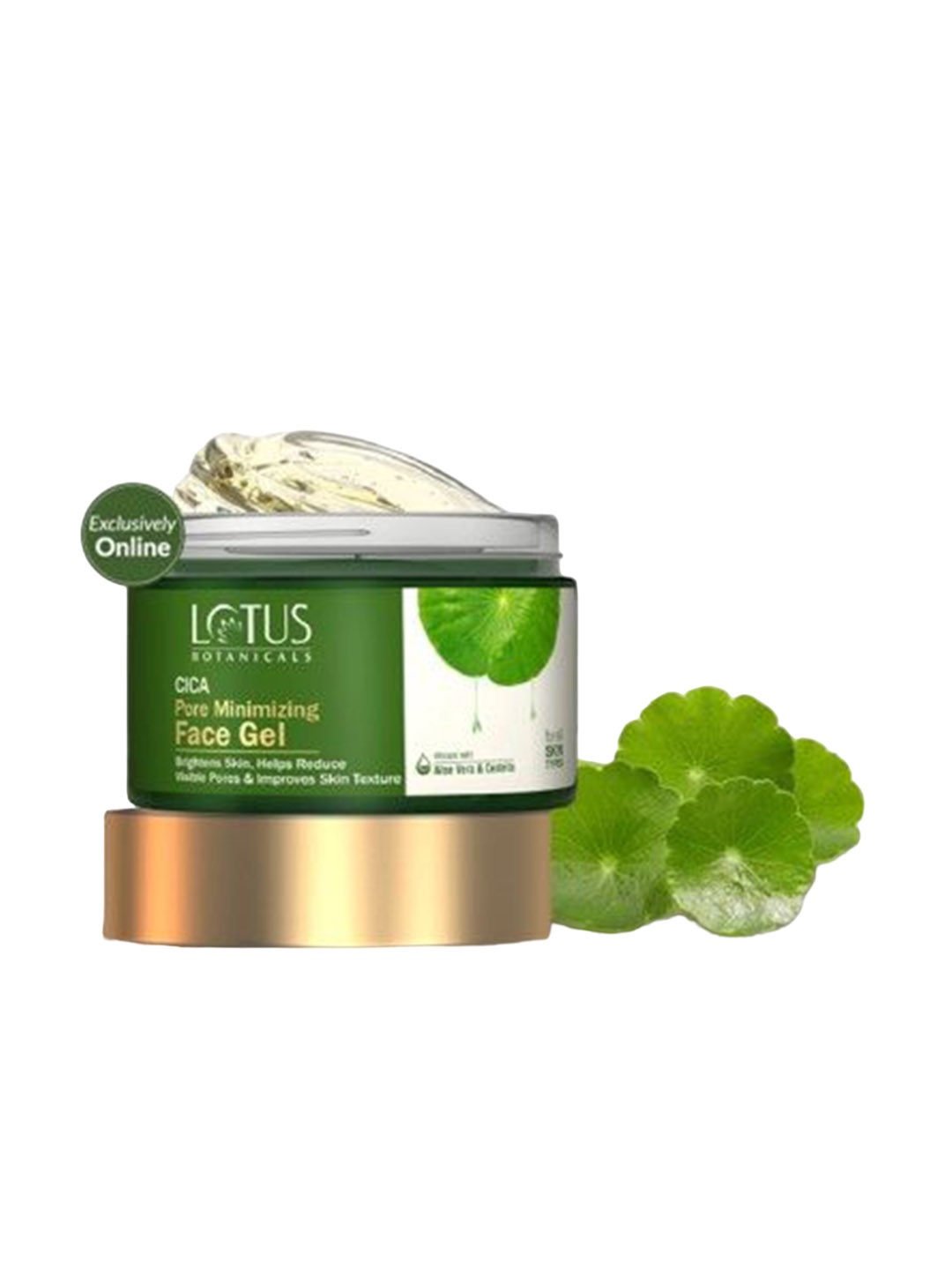 

Lotus Botanicals Pore Minimizing Face Gel With Cica & Aloe Vera - 50 g, Green