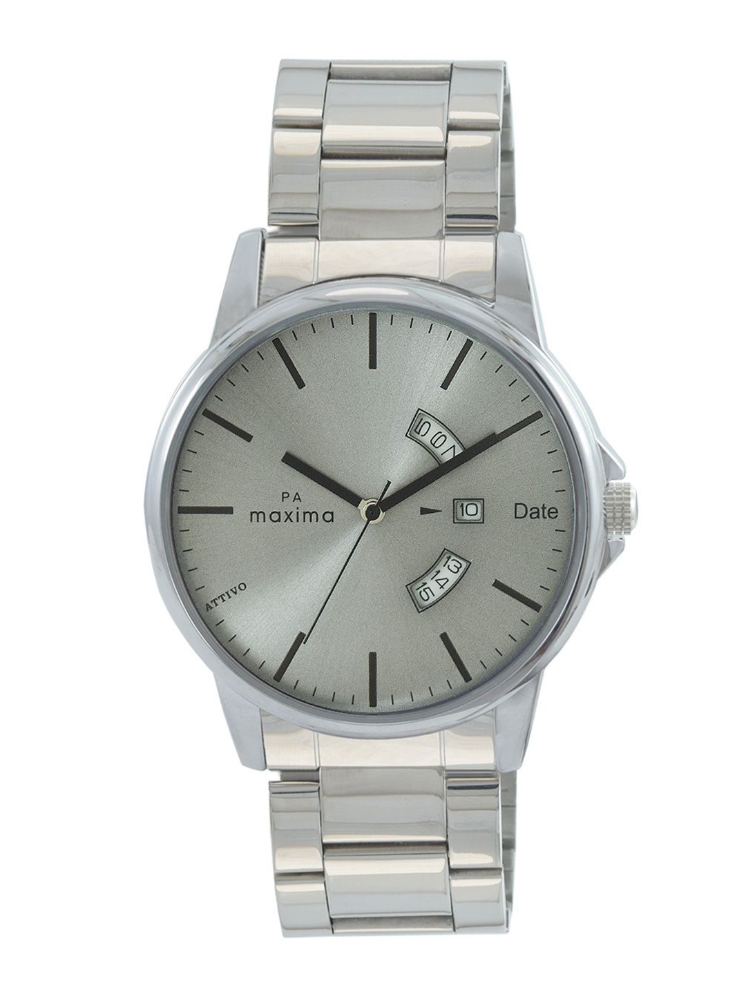 

maxima Men Dial & Stainless Steel Straps Analogue Watch 65214CMGI, Grey