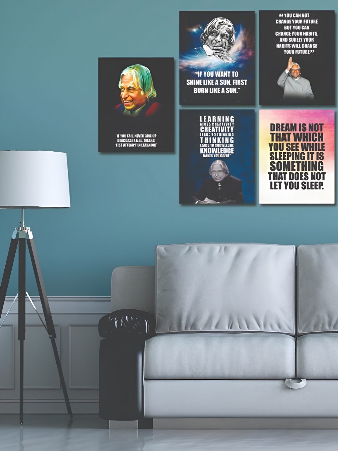 

CVANU Black & White 6 Pieces Printed Wall Posters