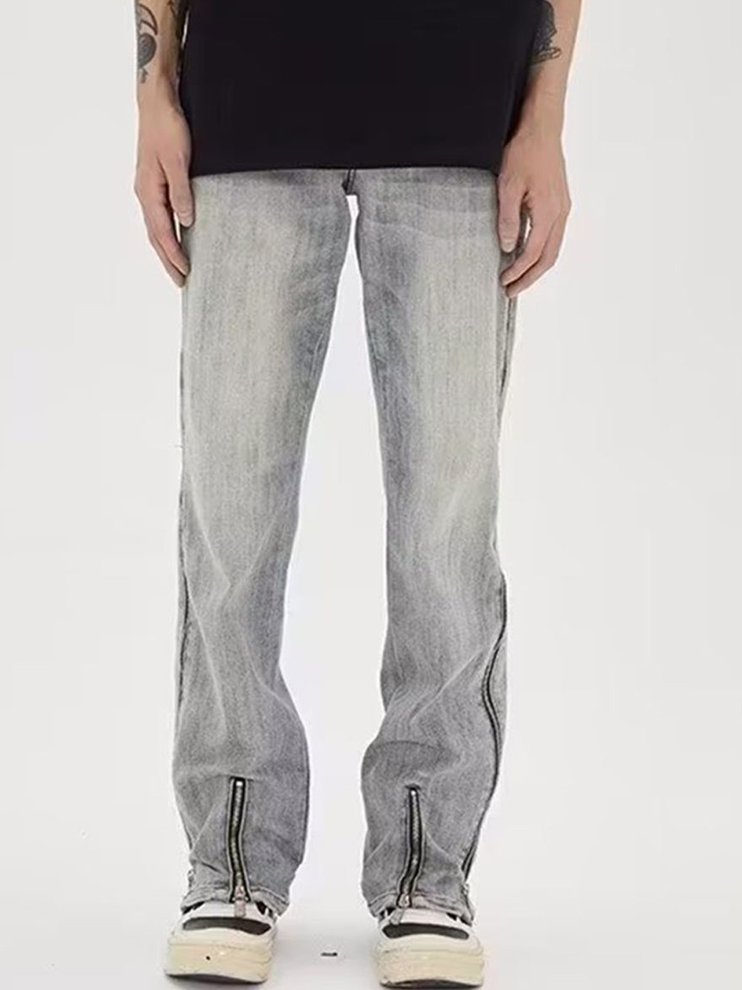

HERE&NOW Men Mid-Rise Heavy Fade Jeans, Blue