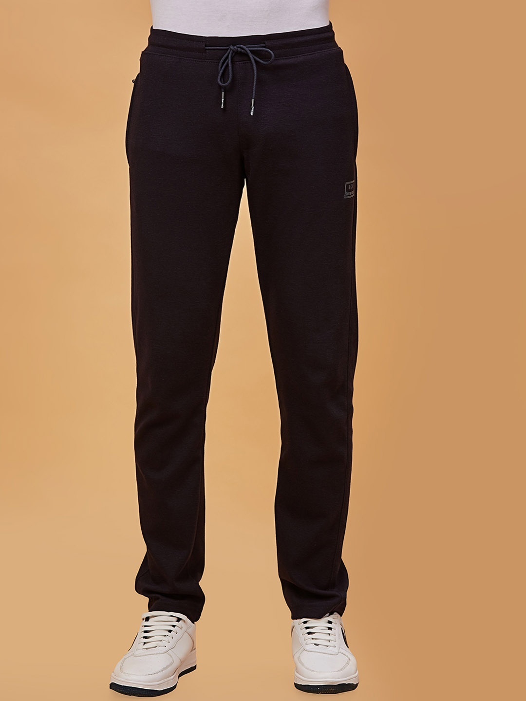 

beevee Men Mid-Rise Regular Fit Track Pant, Navy blue