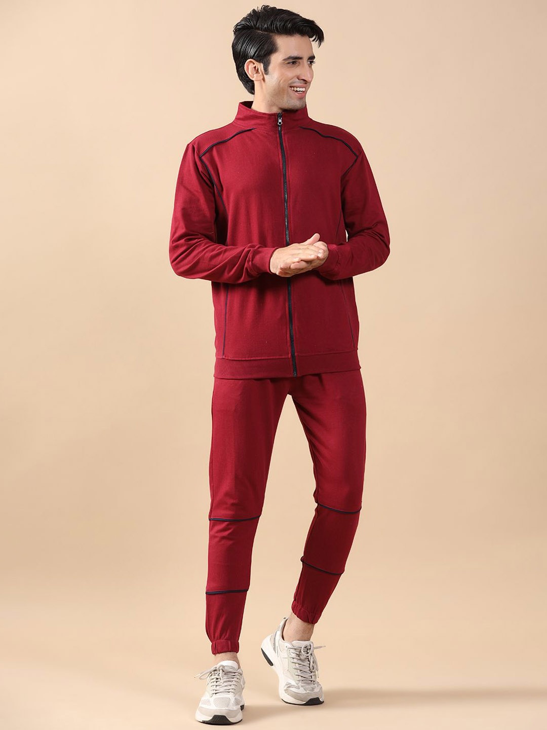 

Tistabene Long Sleeves Sweatshirt & Joggers Co-Ords, Burgundy