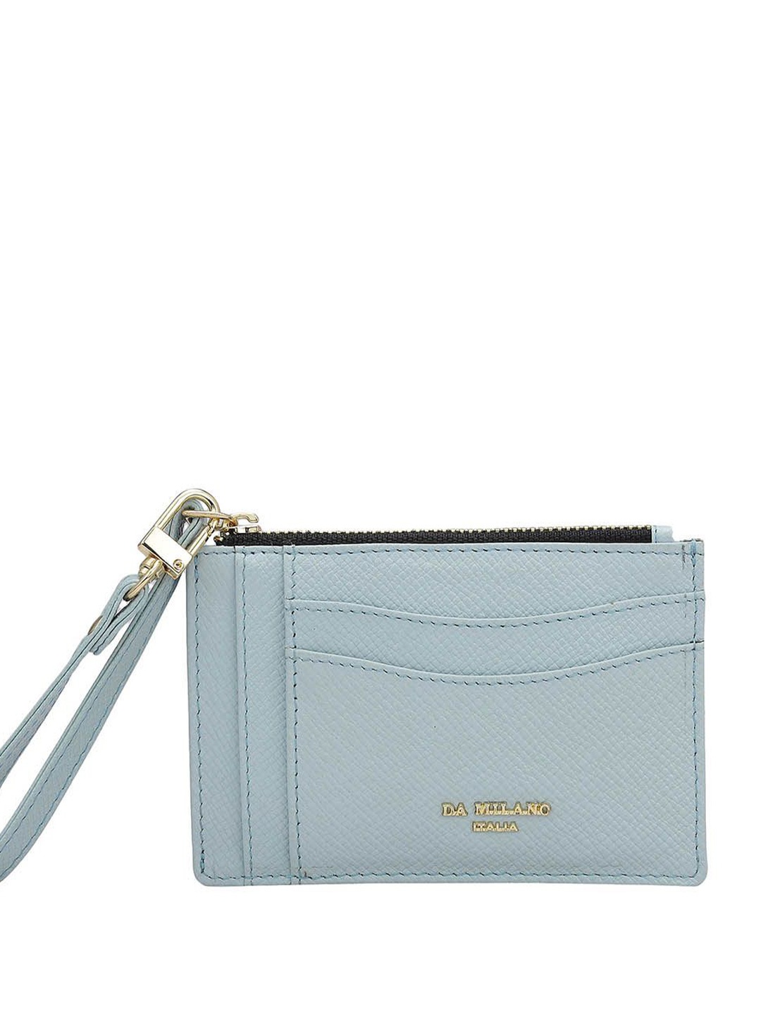 

Da Milano Unisex Leather Card Holder, Blue