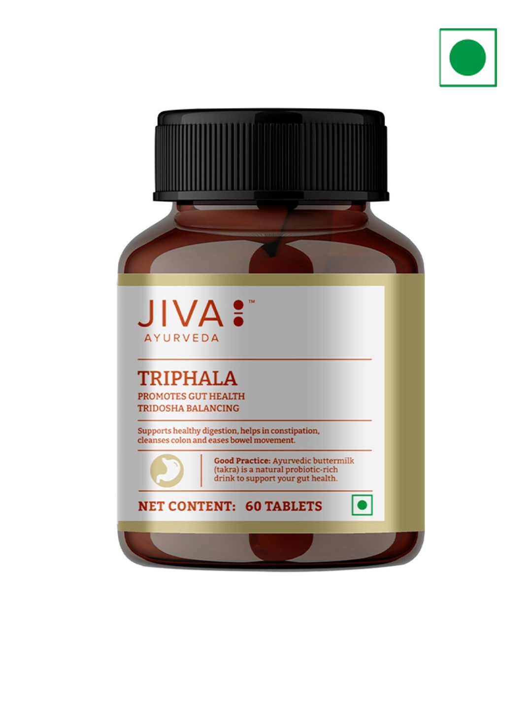 

Jiva Triphala Tablet 500mg 60 Tablets, White