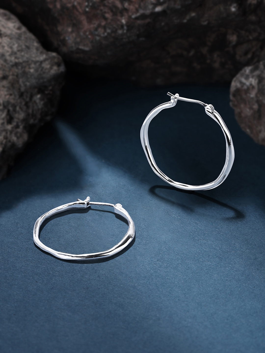 

Accessorize 925 Sterling Silver-Plated Hoop Earrings