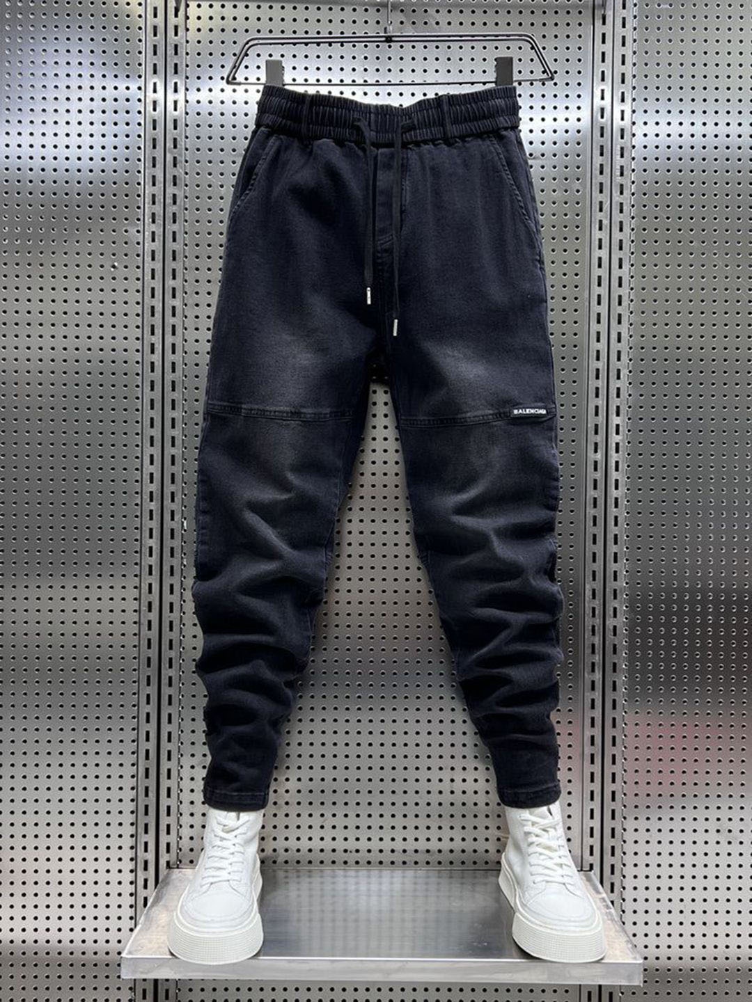 

HERE&NOW Men Jogger Jeans, Black