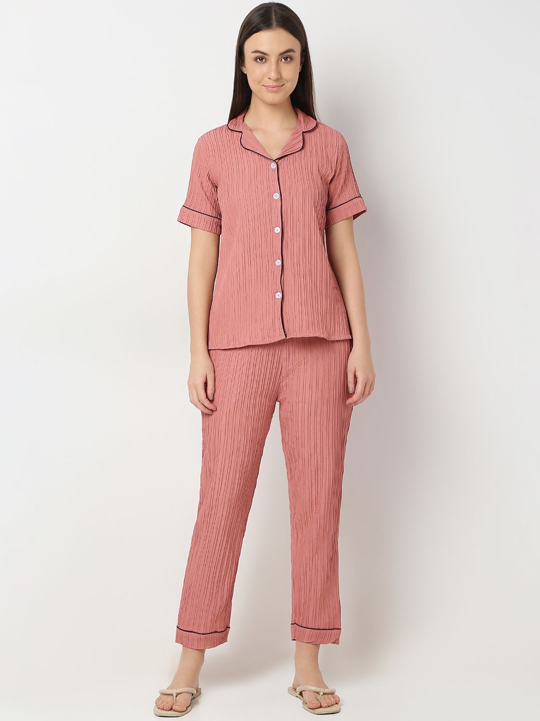 

Smarty Pants Women Night suit, Rose gold