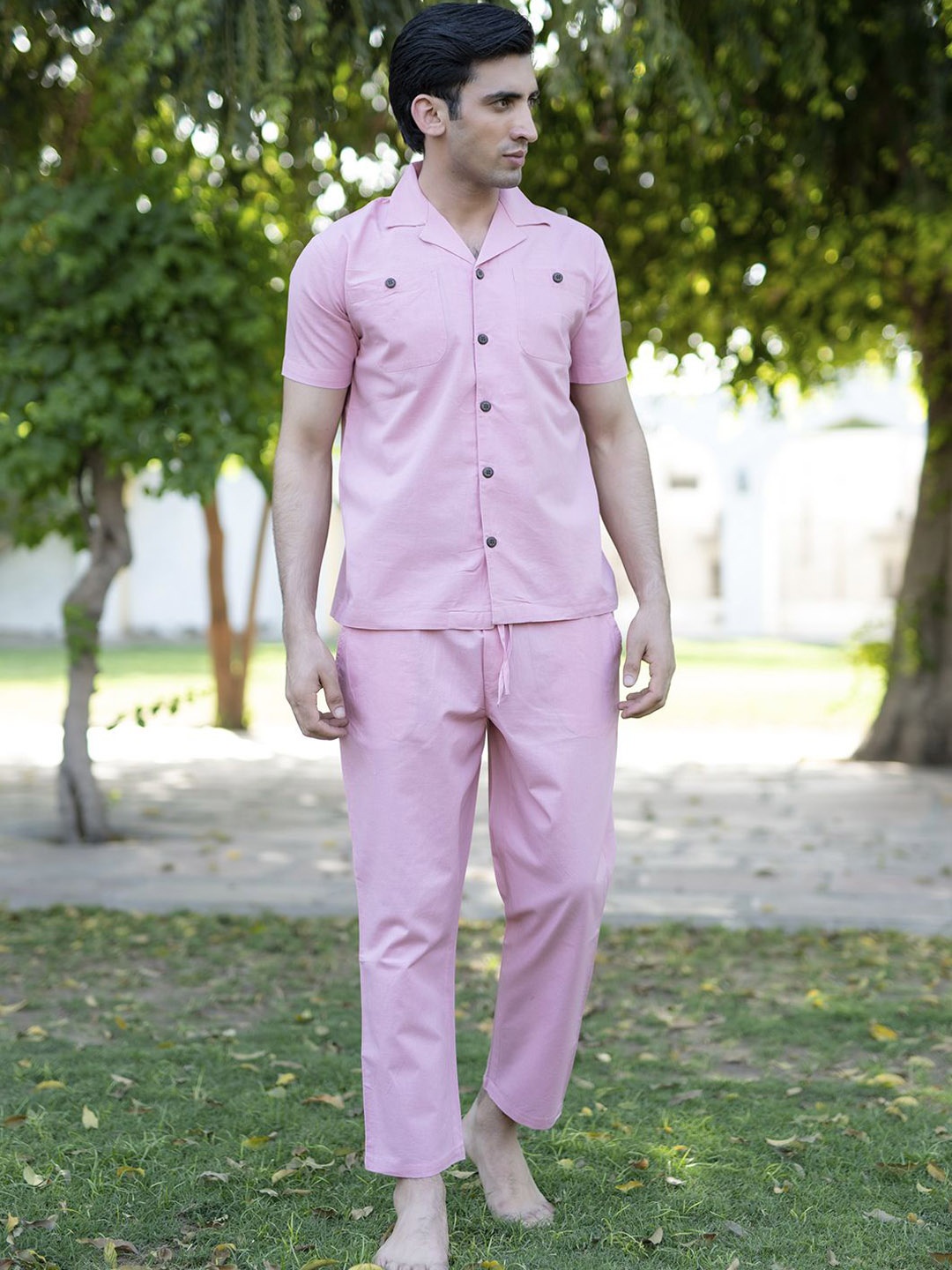 

Tistabene Short Sleeves Shirt & Trouser Co-Ords, Pink