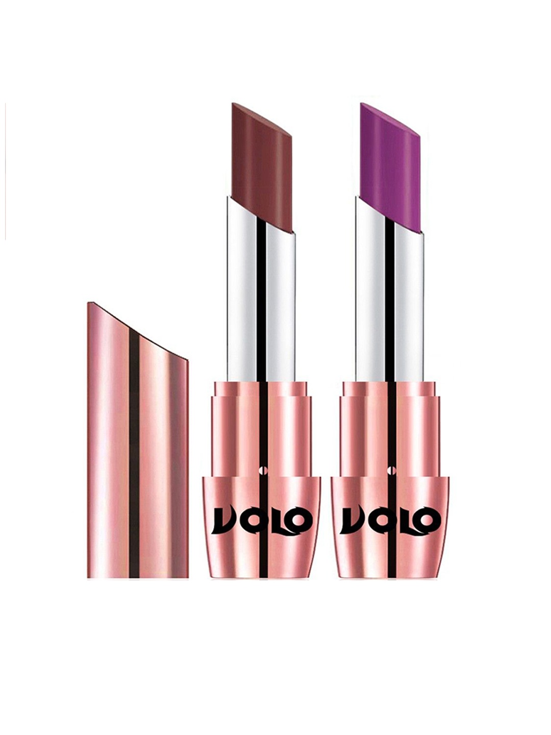 

VOLO Set Of 2 Creme Matte Lipstick - 3.5 g Each - Purple 634 & Coffee 648