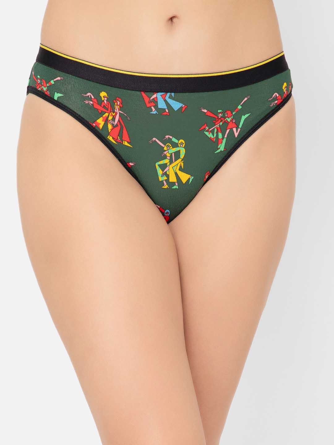 

bummer Printed Modal Bikini Brief, Green