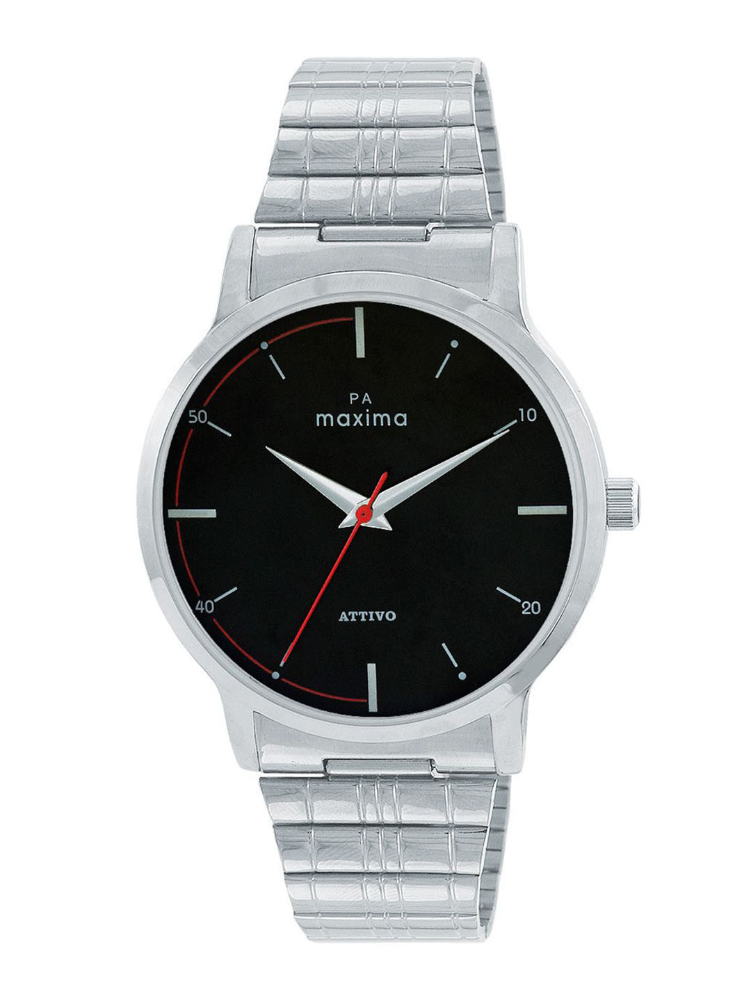 

maxima Men Dial & Stainless Steel Straps Analogue Watch 66143CMGI, Black