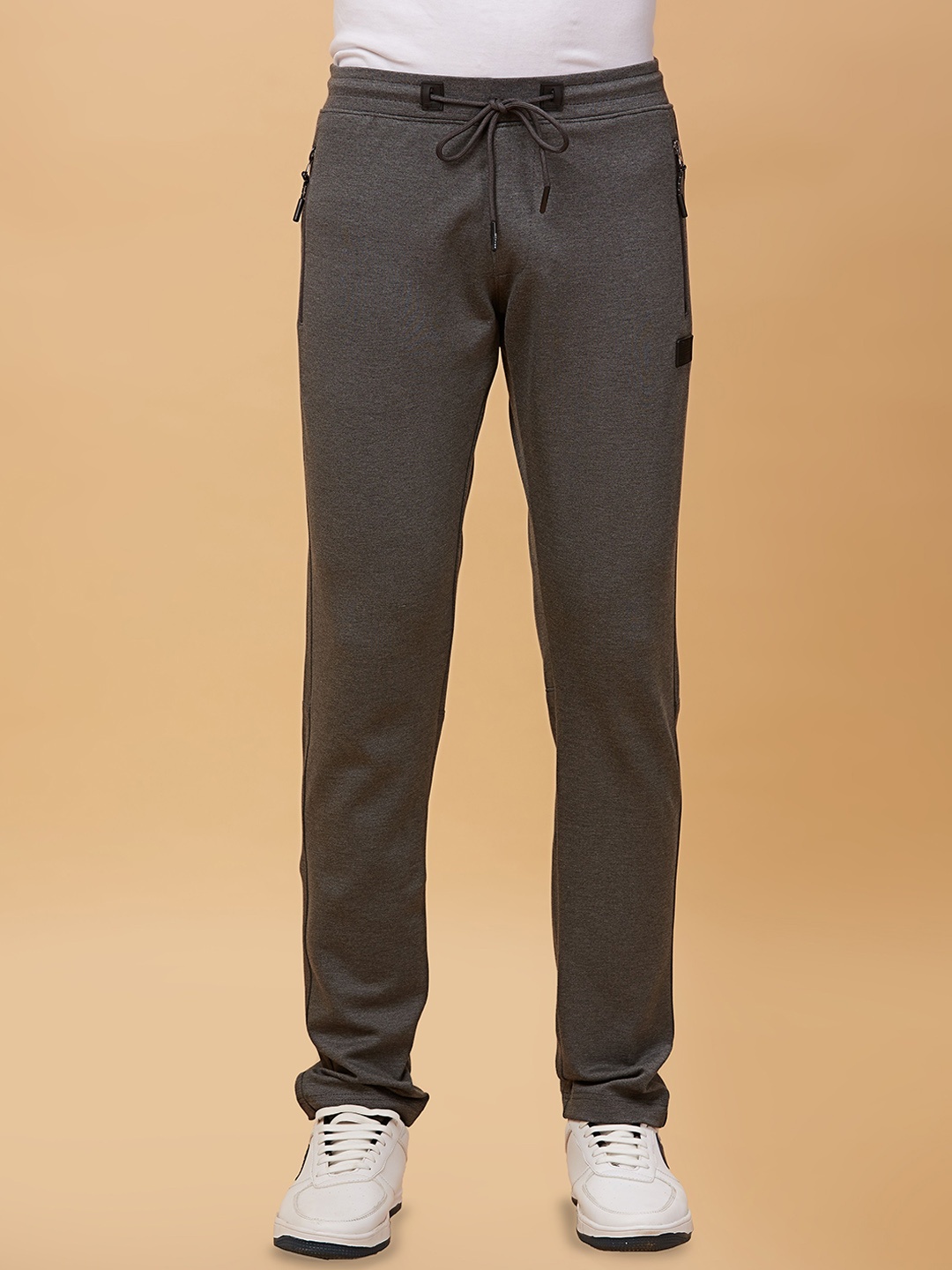 

beevee Men Mid-Rise Regular Fit Track pant, Grey